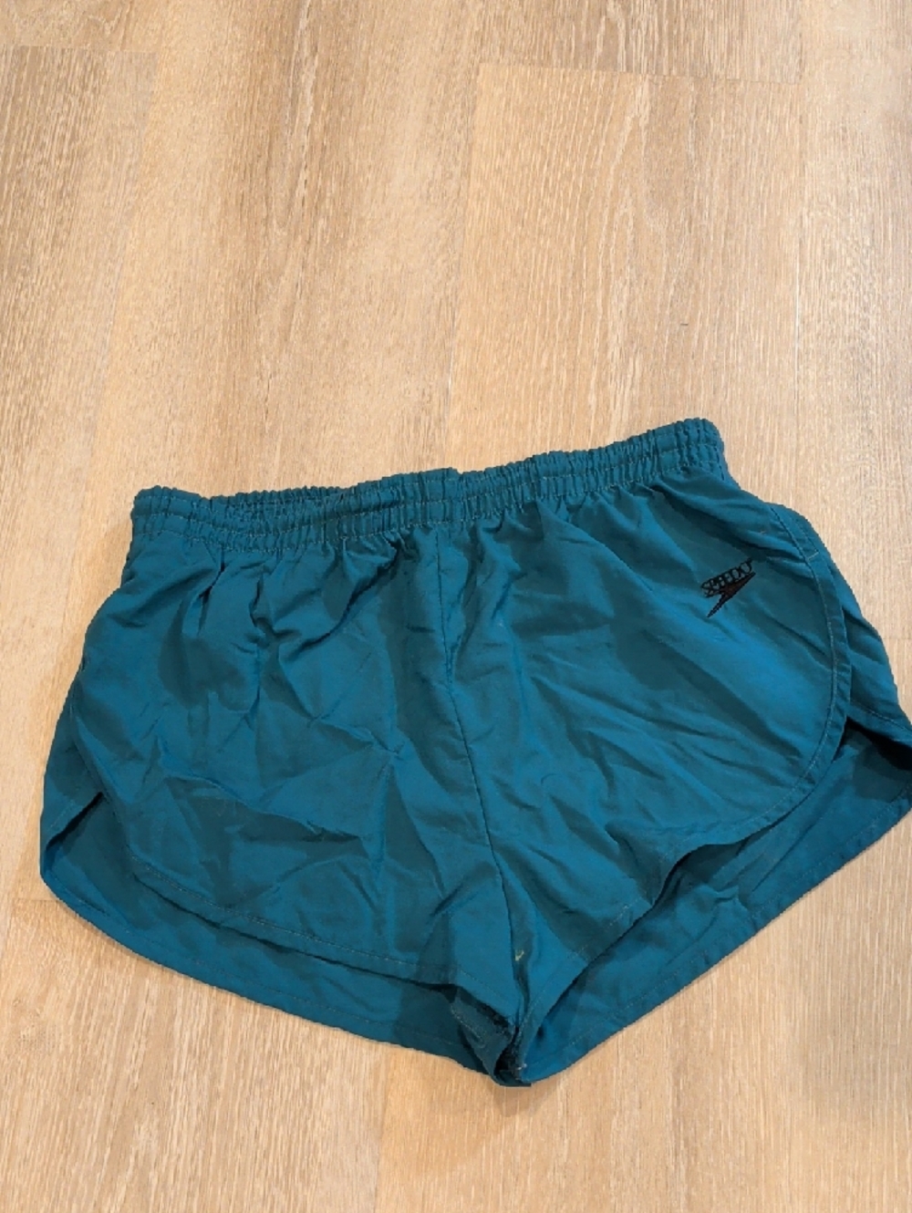 Speedo Men's Teal/Green Logo Swim Trunks - Picture 3 of 4